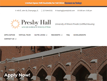Tablet Screenshot of presbyhall.com